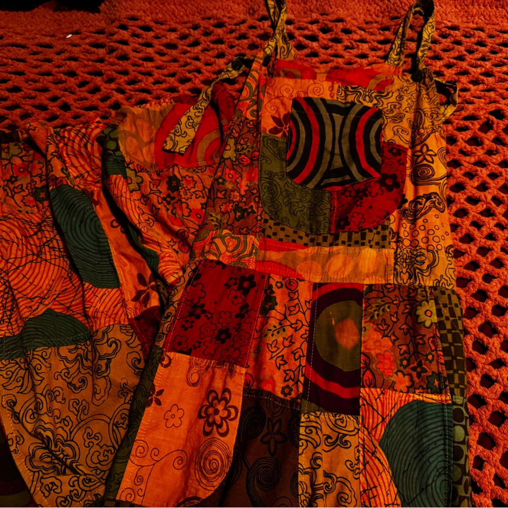 Colorful Patchwork Dungaree
